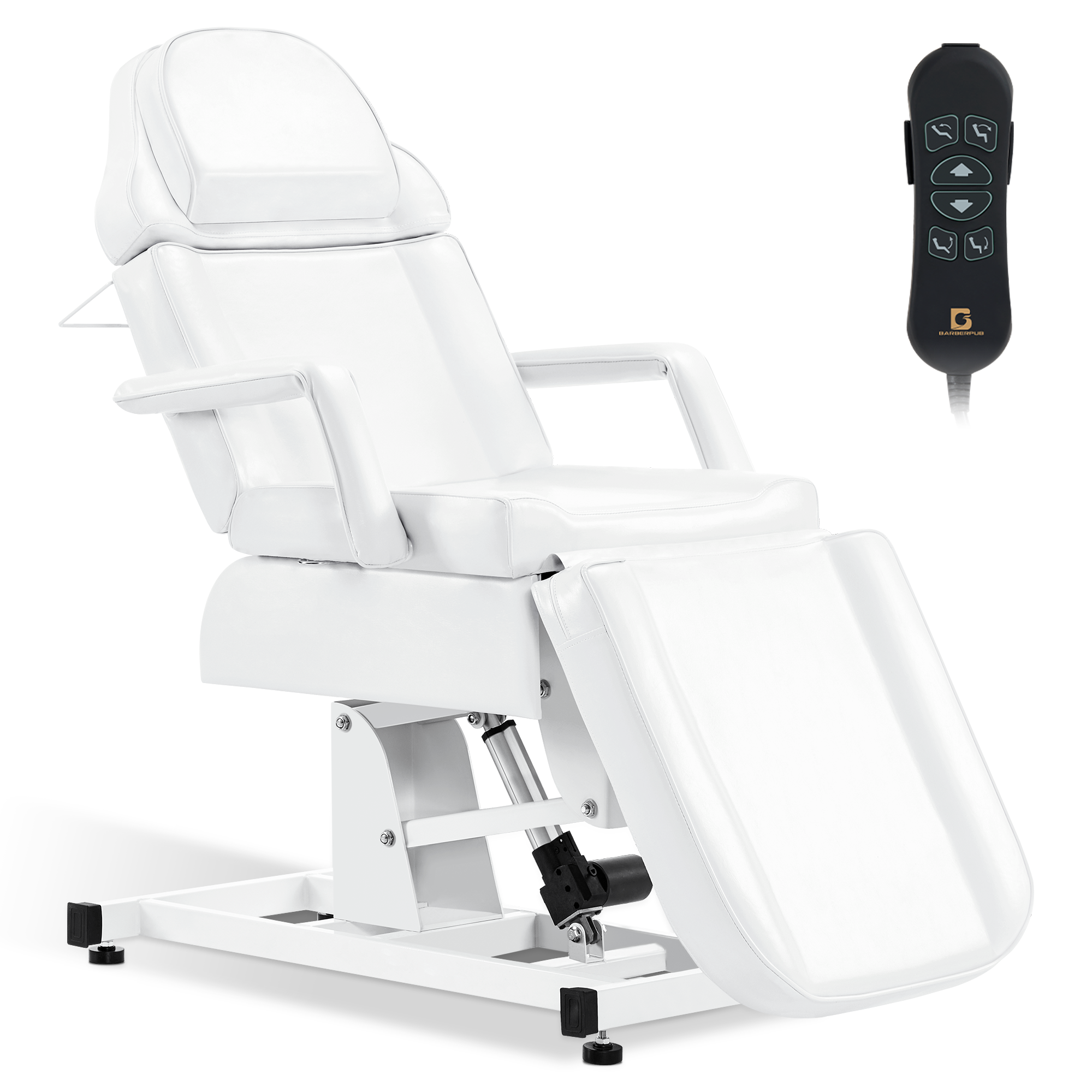 Barberpub Kosmetikliege Elektrisch, Massageliege Klappbar & Höhenverstellbar, Tattoo Liege mit 3 Motoren, Massagetisch für SPA Salon 0751