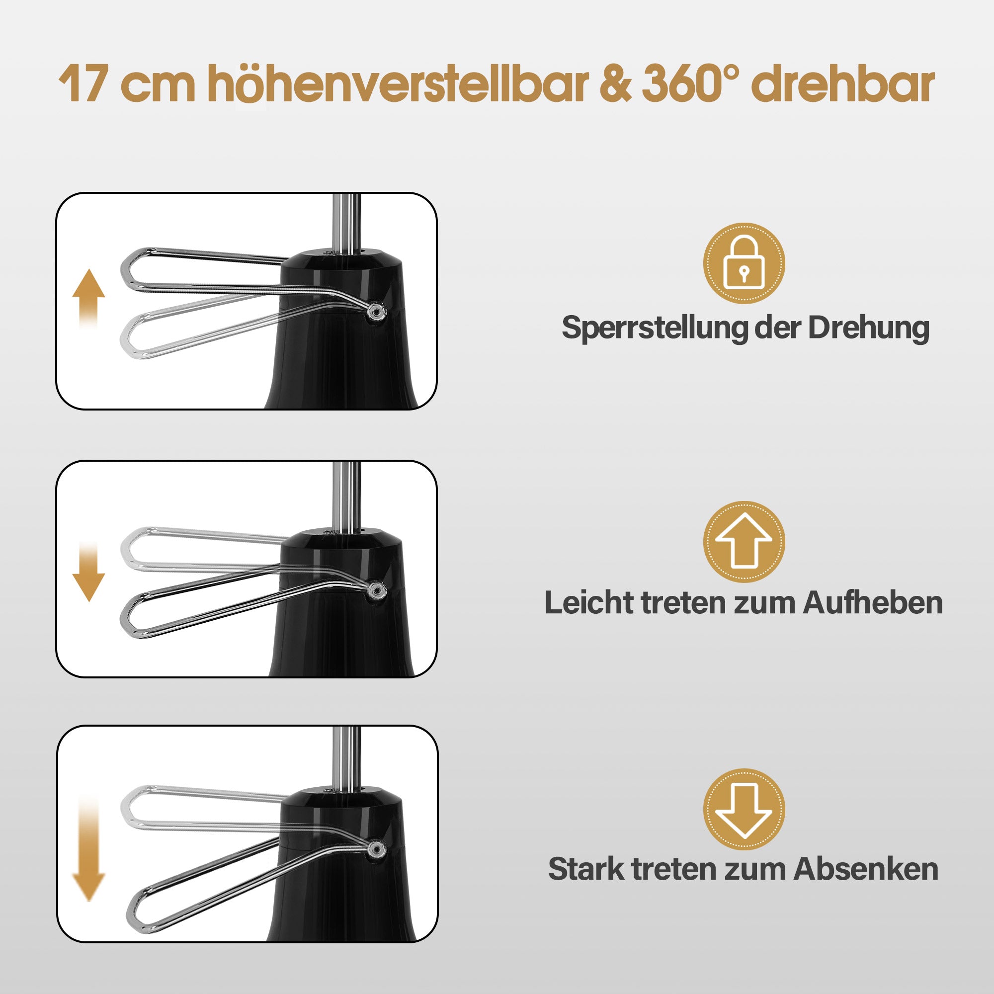 BarberPub Friseurstuhl mit Kopfstütze Kippbar, Friseureinrichtung mit Hydraulikpumpe 360° Drehbar, Bedienungsstuhl Höhenverstellbar, Barber Stuhl Friseurstühle Kunstleder, 3855