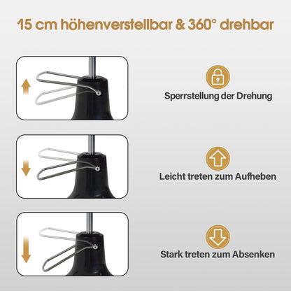 BarberPub Friseurstuhl mit Kopfstütze Kippbar, Friseureinrichtung mit Hydraulikpumpe 360° Drehbar, Höhenverstellbarer Bedienungsstuhl mit Vintage Stil, Barber Stuhl Kunstleder, 2933