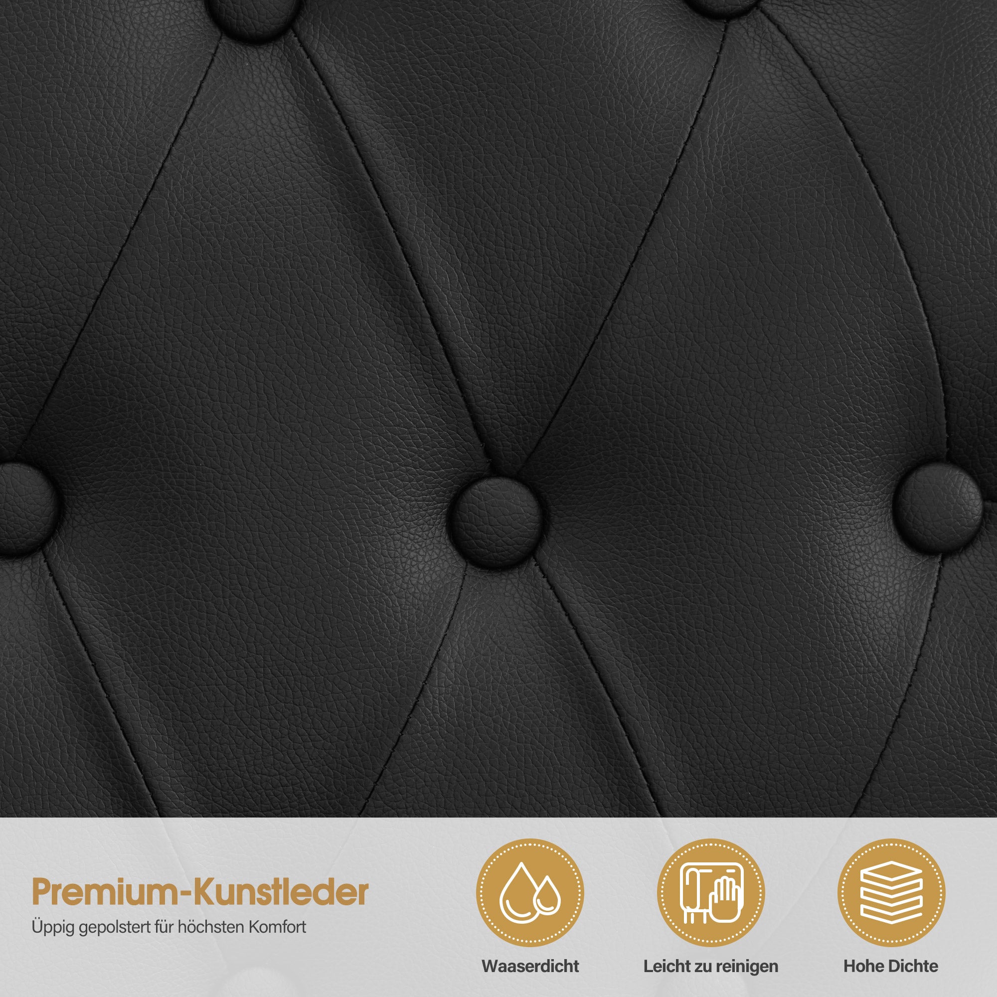 BarberPub Friseurstuhl mit Kopfstütze Kippbar, Friseureinrichtung mit Hydraulikpumpe 360° Drehbar, Höhenverstellbarer Bedienungsstuhl mit Vintage Stil, Barber Stuhl Kunstleder, 2933
