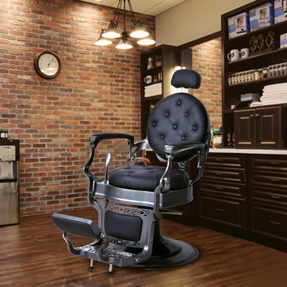 Barberpub Friseurstuhl Friseursessel mit Retro-/ Vintage Stil 3849EY