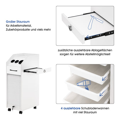 BarberPub Arbeitswagen Friseurwagen Kosmetikwagen Trolley Bedienungswagen 2023